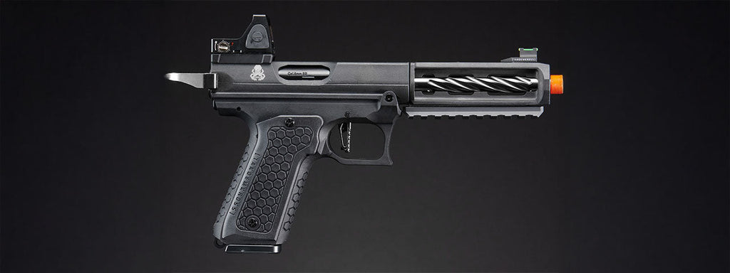 Lancer Tactical x Tandemkross CTHULHU Gas Blow Back Pistol w/ Red Dot Reflex Sight - (Black)