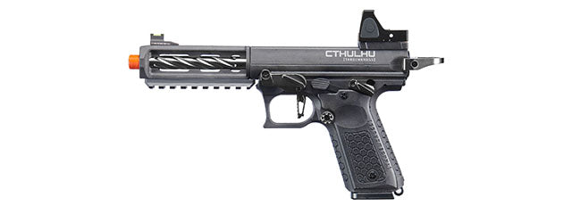 Lancer Tactical x Tandemkross CTHULHU Gas Blow Back Pistol w/ Red Dot Reflex Sight - (Black)