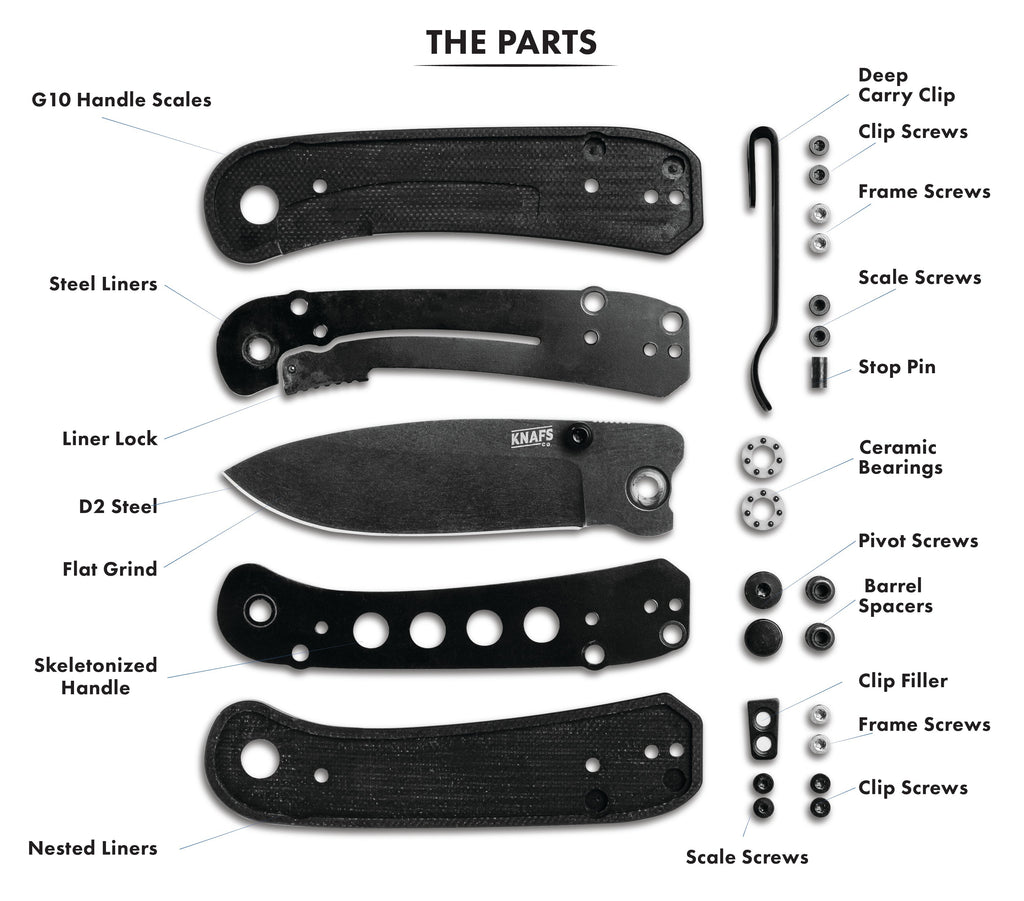Homestead Special Edition Lander 1 Pocket Knife - Black D2 Steel