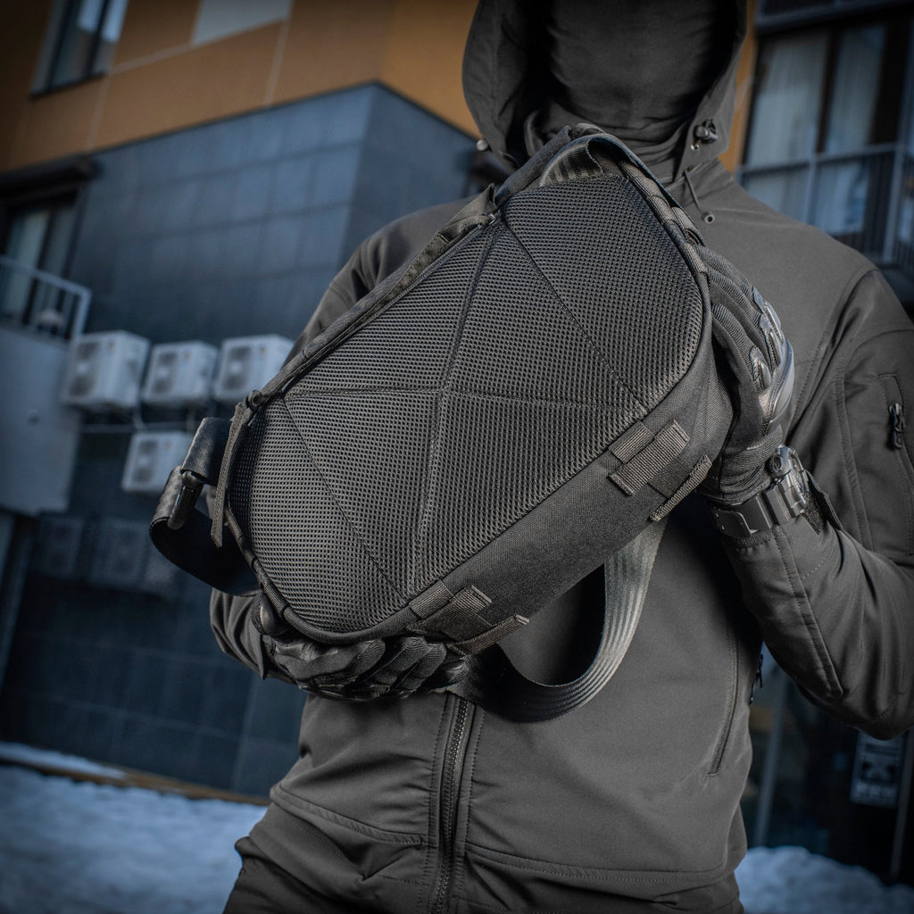 M-Tac Messenger Bag Elite Hex Black