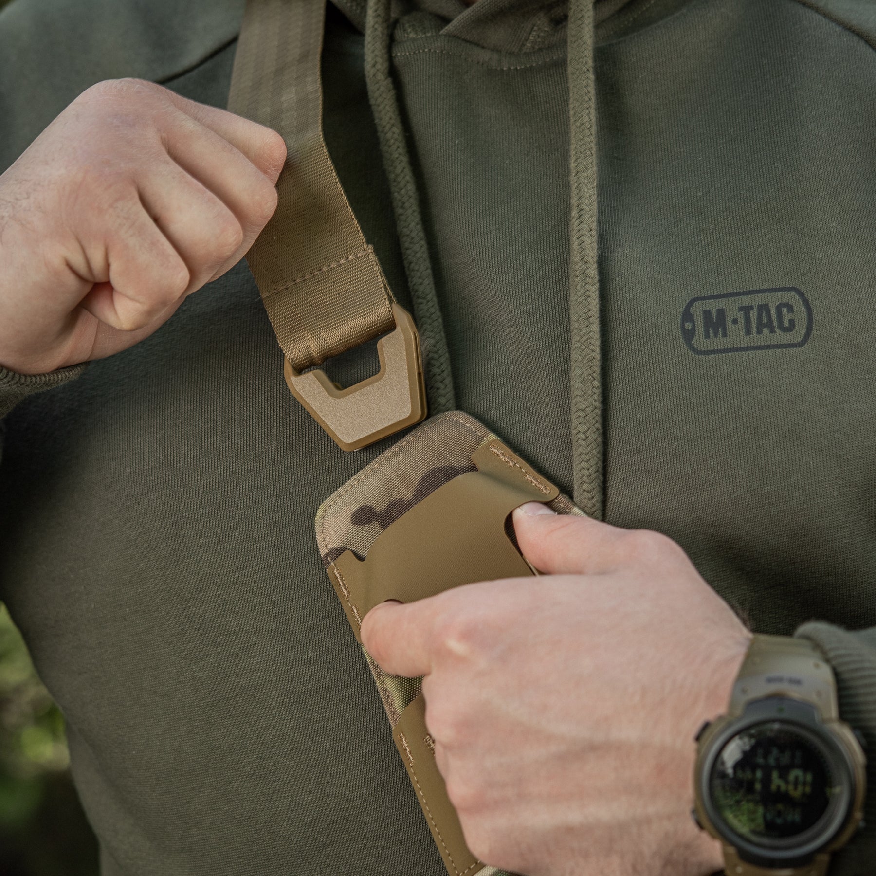 M-Tac Sling Pistol Bag with Loop Panel Elite