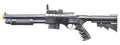 UKARMS M0581C Spring Shotgun with Pressure Switch Laser, Mock Red Dot Scope, Retractable LE Stock - (Black)