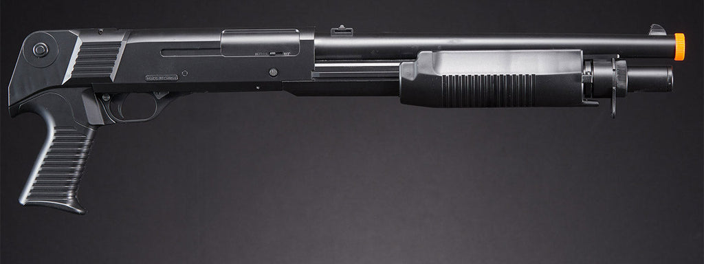 UKARMS M183A1 Spring Shotgun w/ 4 Bullet Shells, Pistol Grip