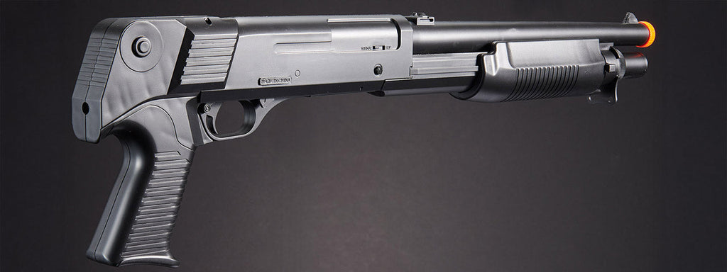 UKARMS M183A1 Spring Shotgun w/ 4 Bullet Shells, Pistol Grip