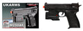 UKARMS M210AF SPRING PISTOL, 7, 126-FPS, LASER/FLASHLIGHT, 96-PC/CTN