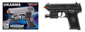 UKARMS M333AF SPRING PISTOL W/ LASER AND FLASHLIGHT (BLACK)
