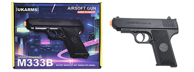 UKARMS M333B Airsoft Spring Pistol - (Black)