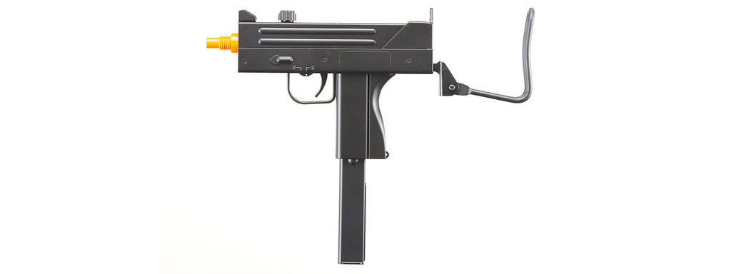 DOUBLE EAGLE AIRSOFT M42F SPRING UZI PISTOL W/ FOLDABLE STOCK - BLACK