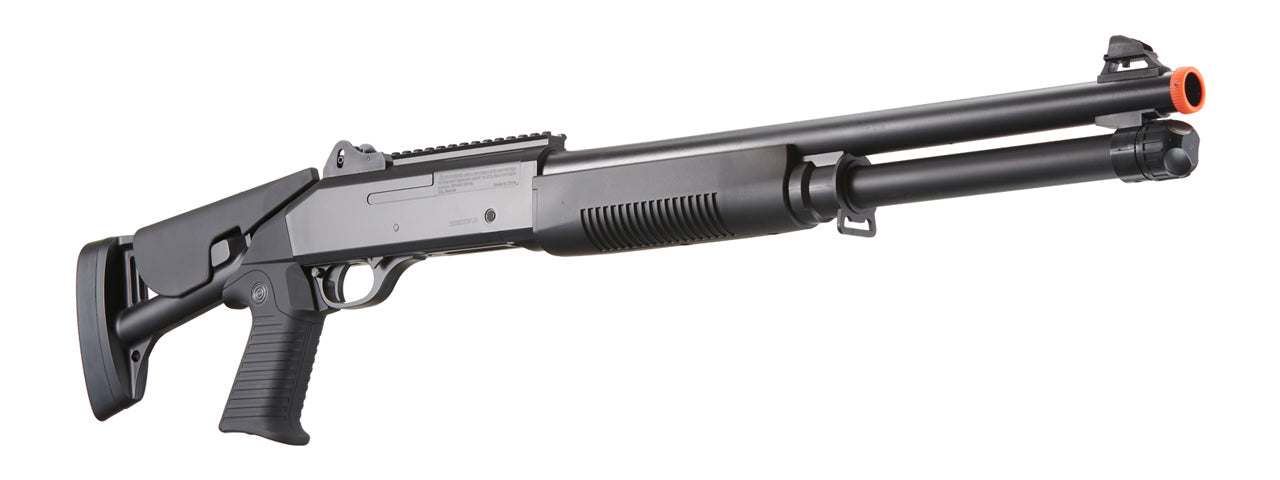 Double Eagle M56DL Tri-Shot Spring Shotgun Long Barrel Retractable Stock