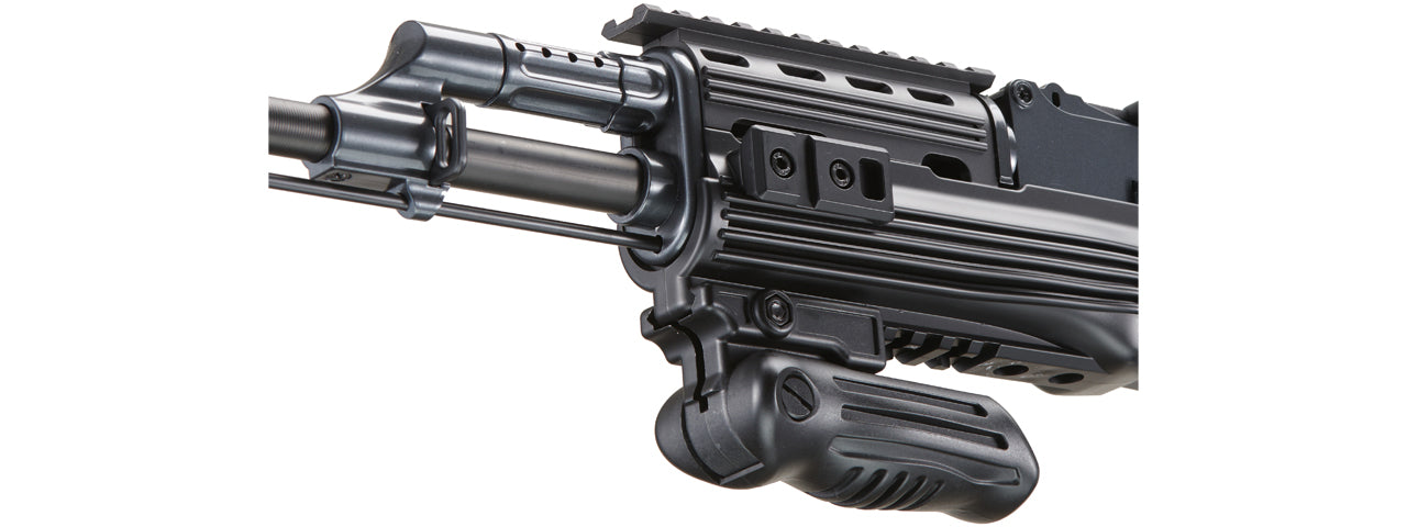 Double Eagle M900E Tactical AK-47 RIS Auto Electric Gun Metal Body Plastic Gear Side Folding Stock and Folding Foregrip
