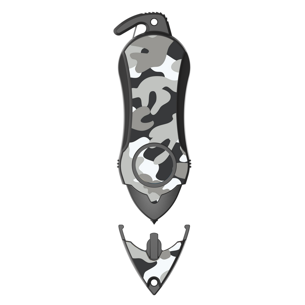 Personal Alarm Keychain Safety Emergency Tool (Camouflage Black)