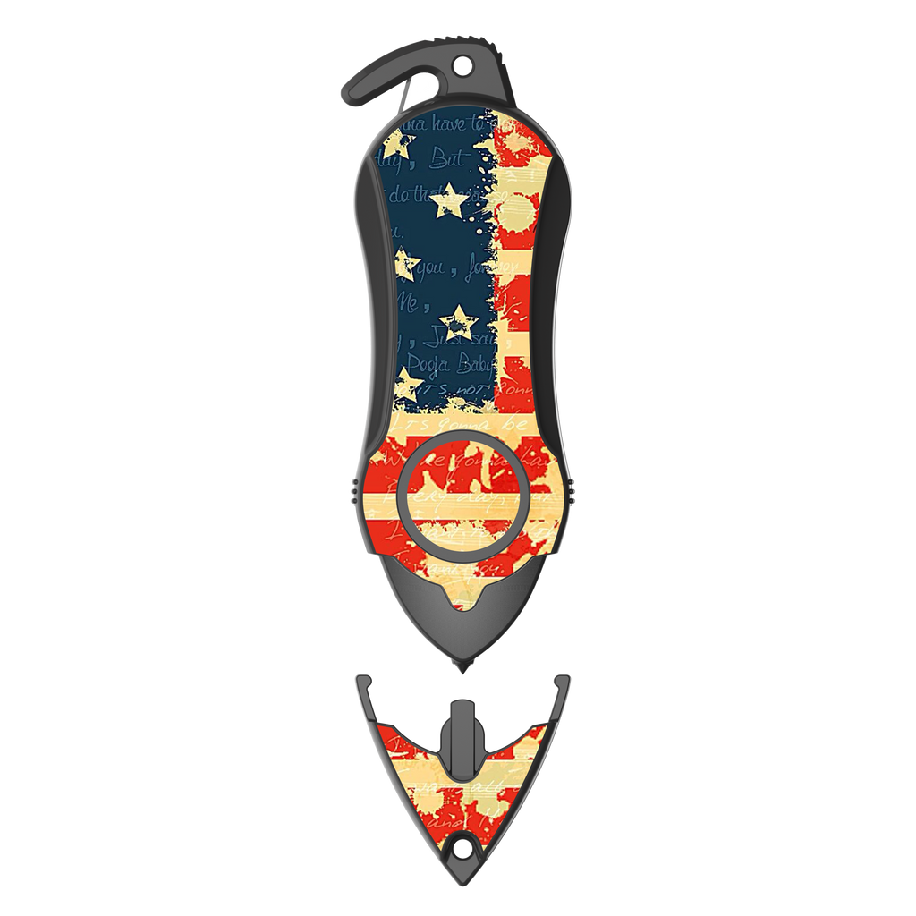 Personal Alarm Keychain Safety Emergency Tool  (USA Flag)