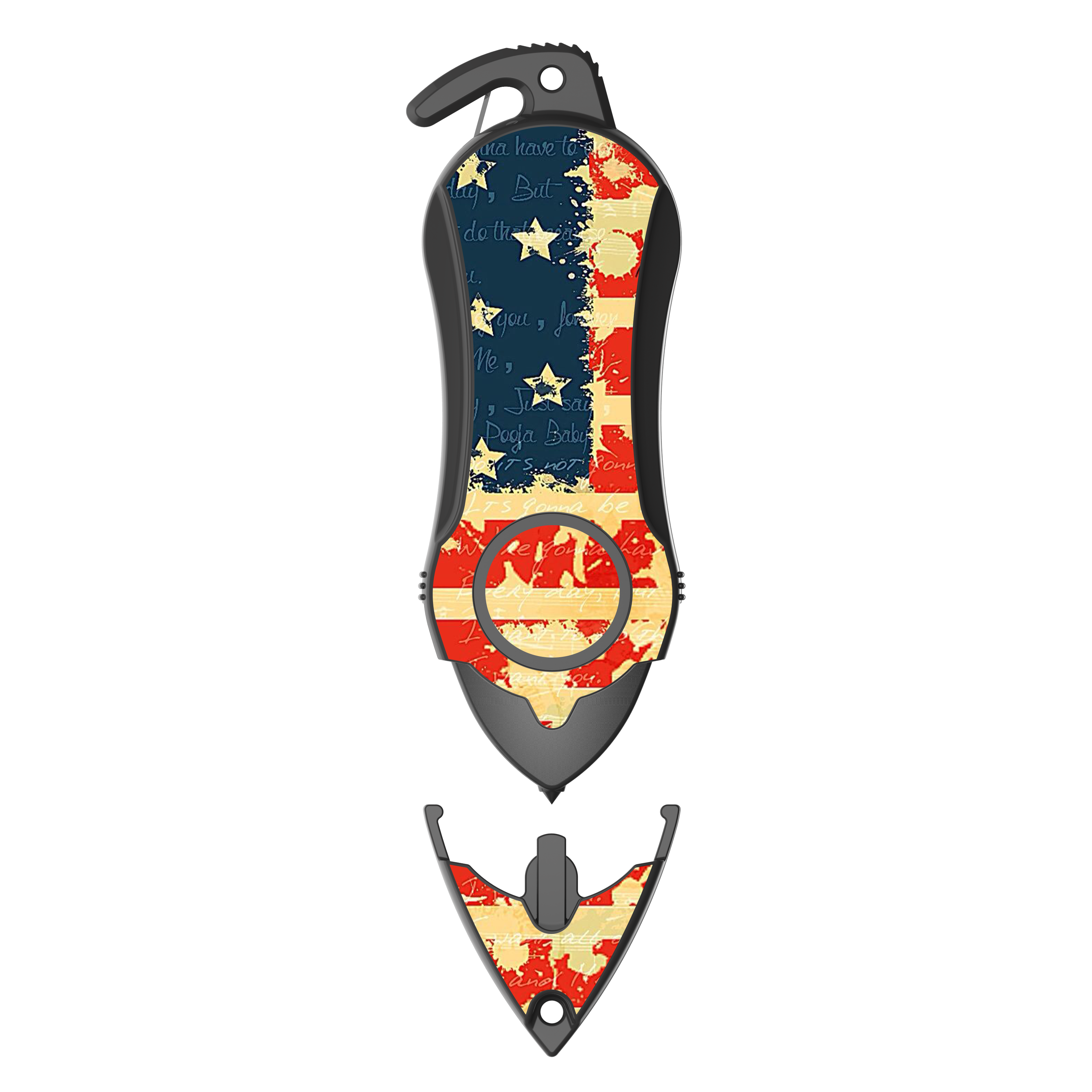 Personal Alarm Keychain Safety Emergency Tool  (USA Flag)
