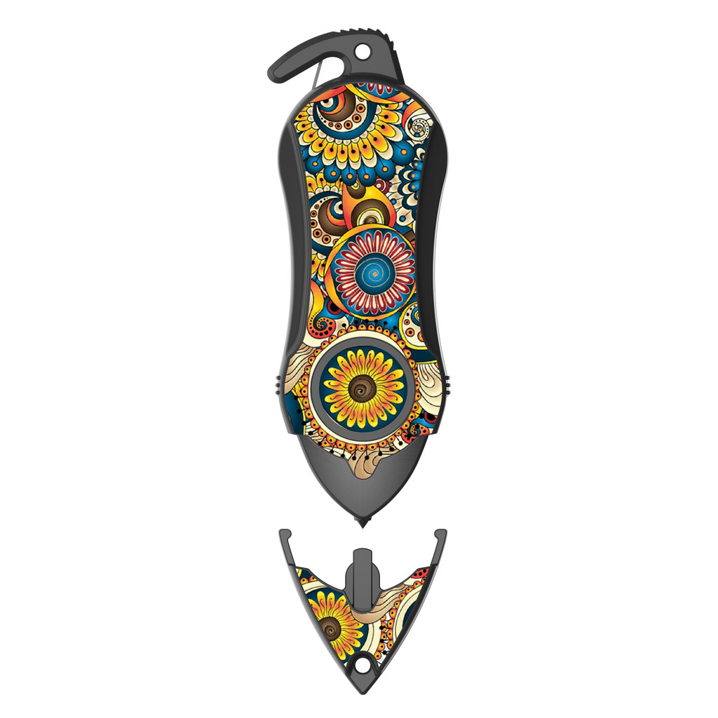 Personal Alarm Keychain Safety Emergency Tool (Mandala)