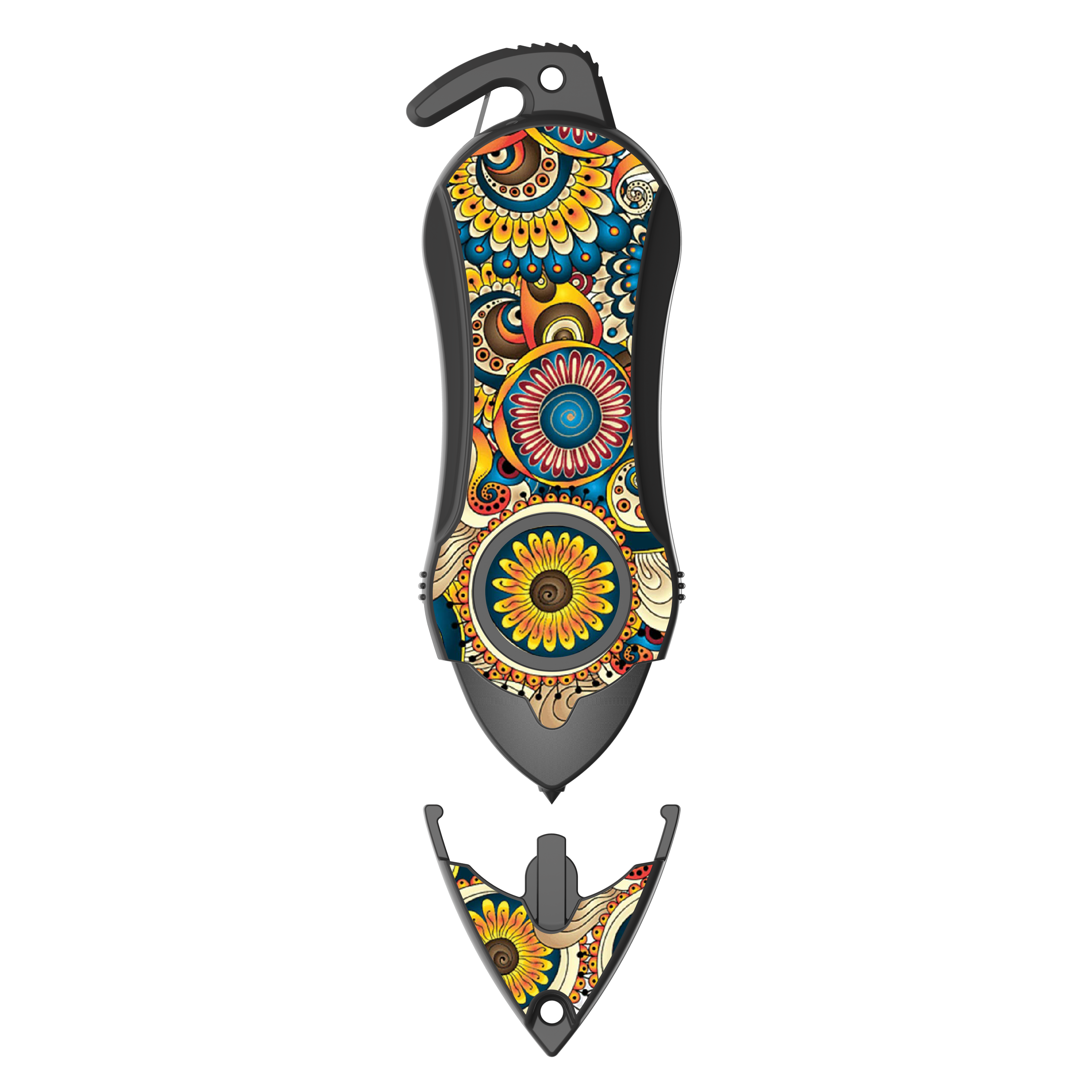 Personal Alarm Keychain Safety Emergency Tool (Mandala)