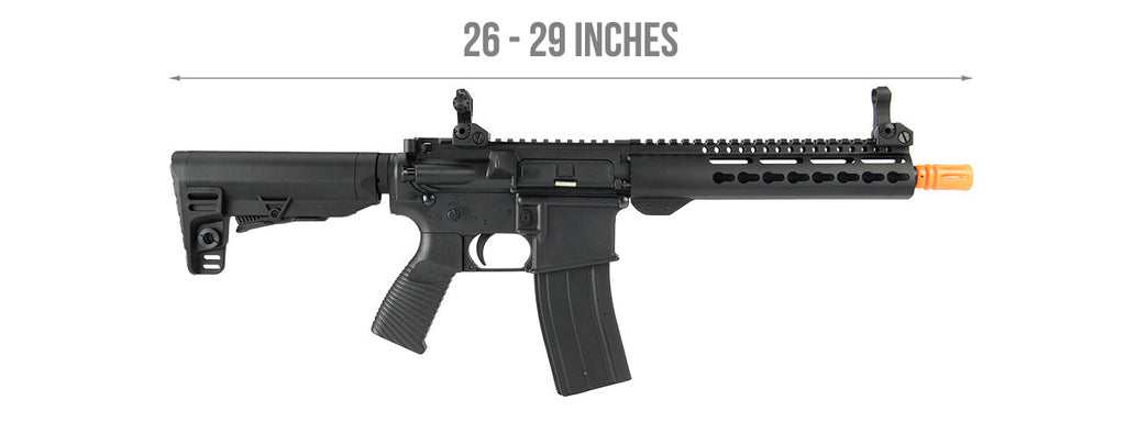 GOLDEN EAGLE MC6641 ELITE SERIES 9 KEYMOD GAS BLOWBACK AIRSOFT RIFLE (BLACK)