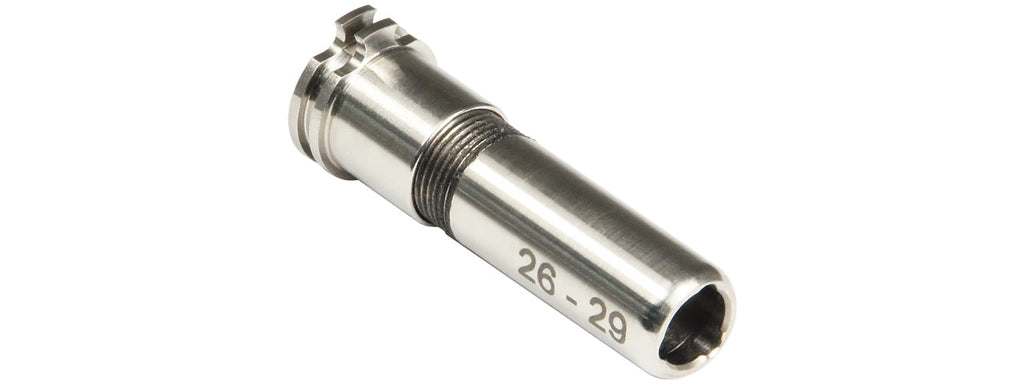 Maxx Model CNC Titanium Adjustable Air Seal Nozzle 26mm - 29mm for Airsoft AEGs