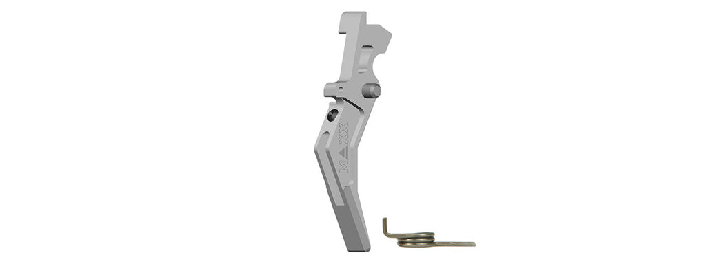 Maxx Model CNC Aluminum Advanced AEG Trigger (Style B) (Silver)