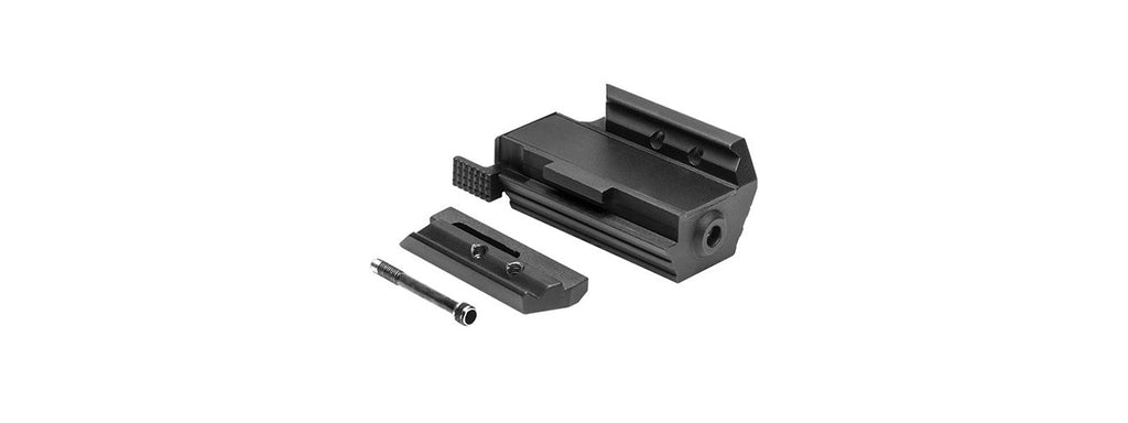 NCSTAR AIRSOFT LOW PROFILE TACTICAL RED LASER W/ WEAVER RAIL MOUNT