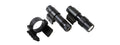 NCSTAR DOUBLE SCOPE RAIL ADAPTER W/ GREEN LASER & LED FLASHLIGHT COMBO