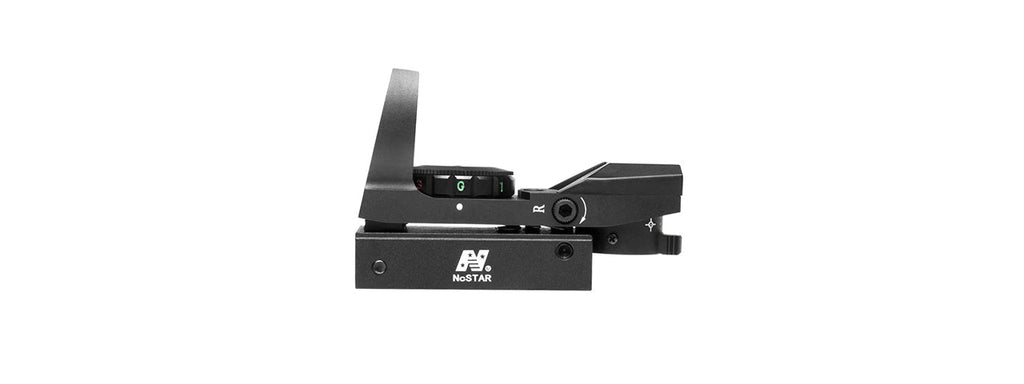 NCSTAR PANORAMIC 6-INTENSITY RED & GREEN DOT SIGHT W/ 4 RETICLES