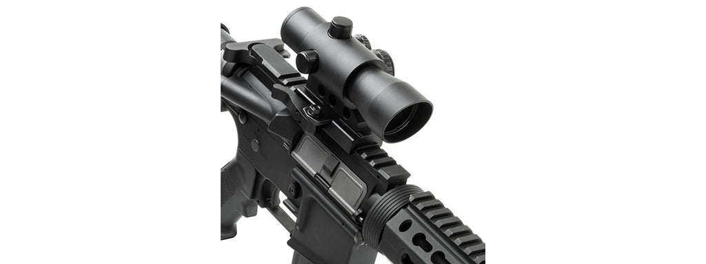 NCSTAR AIRSOFT MARK III TACTICAL ADVANCED OPTIC W/ 4 RETICLES - BLACK