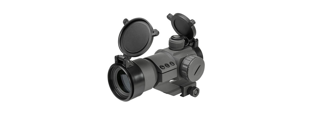 NCSTAR AIRSOFT TACTICAL 35MM RED/GRN/BLUE DOT OPTIC - URBAN GRAY