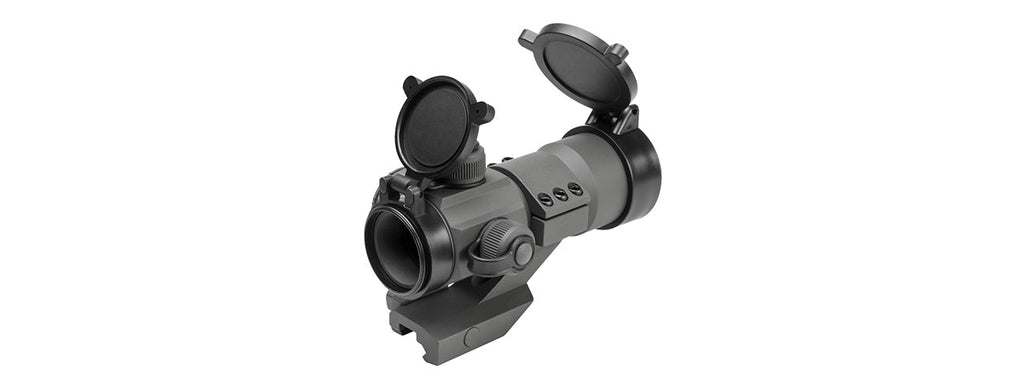 NCSTAR AIRSOFT TACTICAL 35MM RED/GRN/BLUE DOT OPTIC - URBAN GRAY