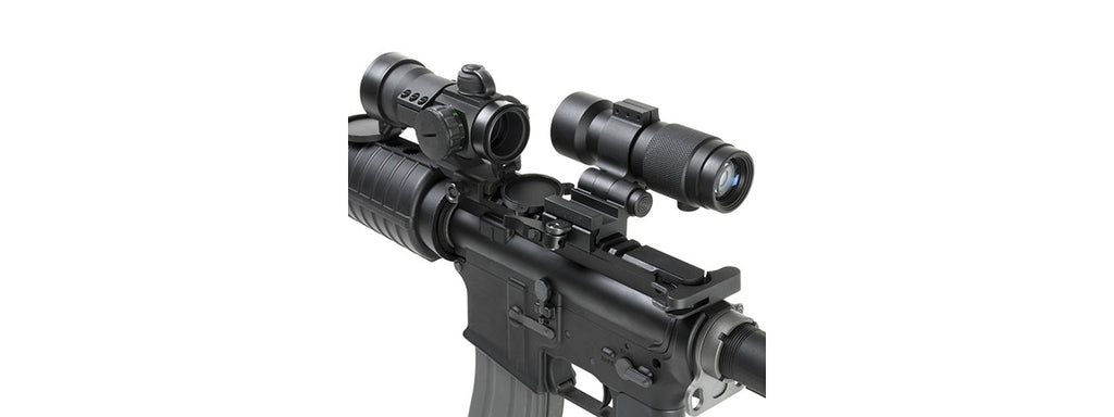 NCSTAR FLIP-TO-SIDE 30MM MAGNIFIER OPTICS MOUNT W/ QD PICATINNY MOUNT