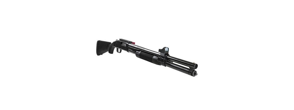 NCSTAR MOSS 500/590 GREEN DOT OPTIC W/ BARREL RAIL MOUNT - BLACK