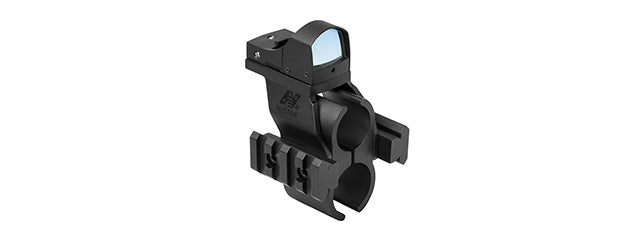 NCSTAR REMINGTON GREEN DOT OPTIC COMBO W/ BARREL RAIL MOUNT - BLACK