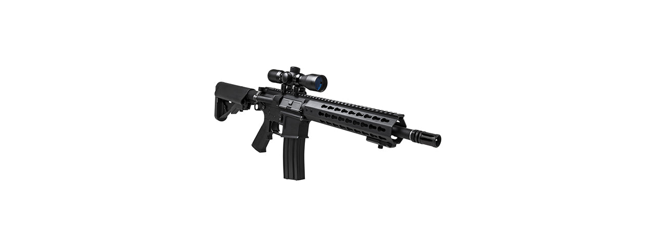 NCSTAR TACTICAL 4X30 P4 SNIPER RETICLE COMPACT SCOPE - BLACK