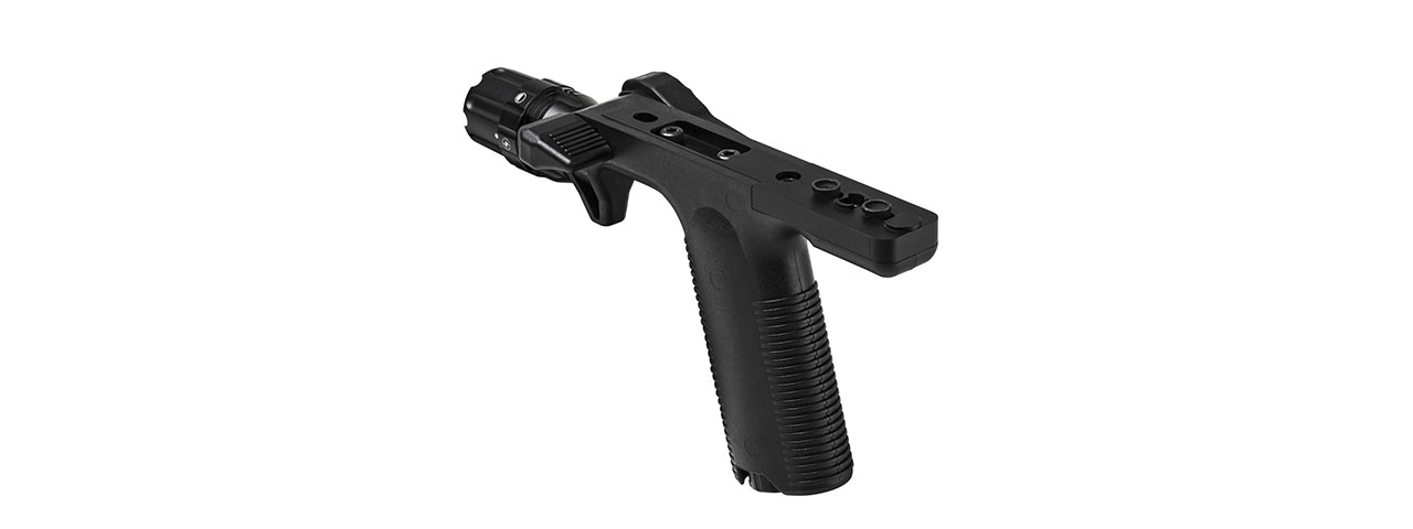NCSTAR M4/M16 KEYMOD VERTICAL GRIP W/ LIGHT - BLACK