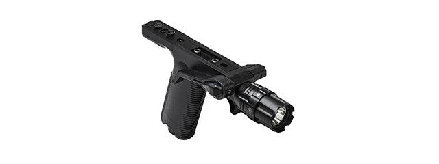 NCSTAR M4/M16 KEYMOD VERTICAL GRIP W/ LIGHT - BLACK