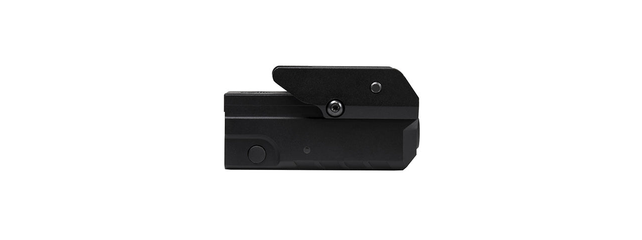 NCSTAR COMPACT ALUMINUM PISTOL GREEN LASER W/ STROBE - BLACK