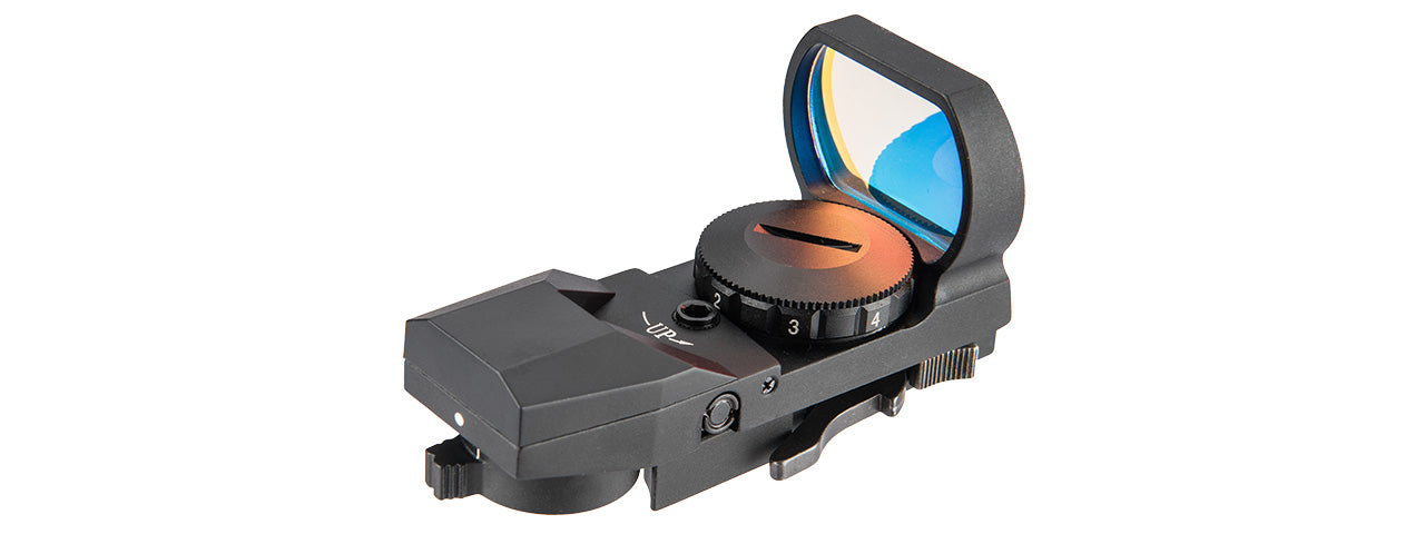 NCSTAR KEYMOD QUICK RELEASE 4 RETICLE REFLEX OPTIC - BLACK