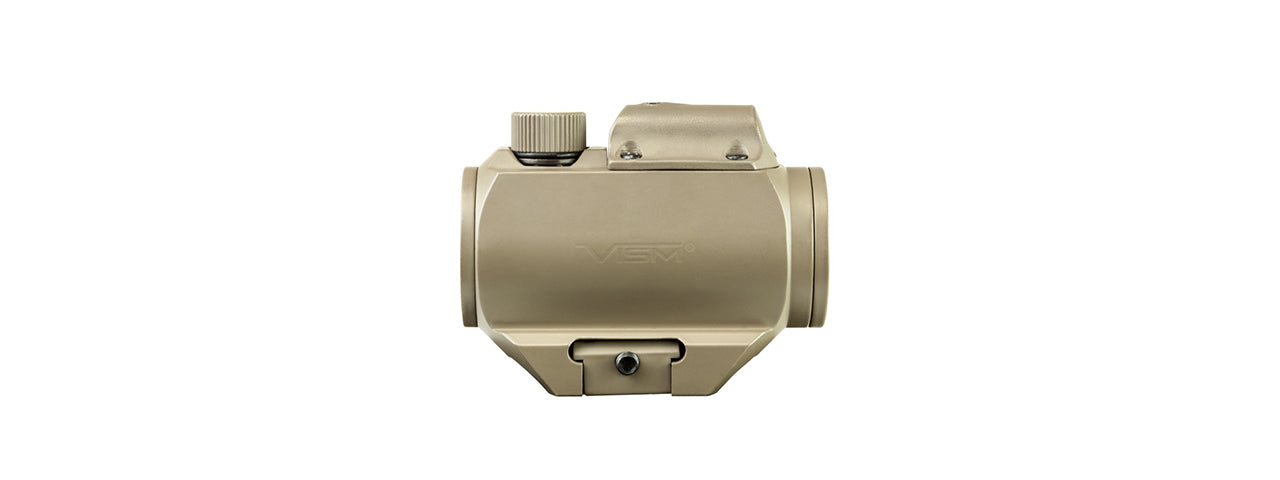 NCSTAR MICRO GREEN DOT REFLEX SIGHT W/ INTEGRATED RED LASER - TAN