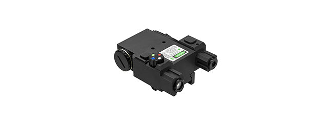 NCSTAR GREEN LASER DESIGNATOR AND 4 COLOR LED NAV LIGHT - BLACK