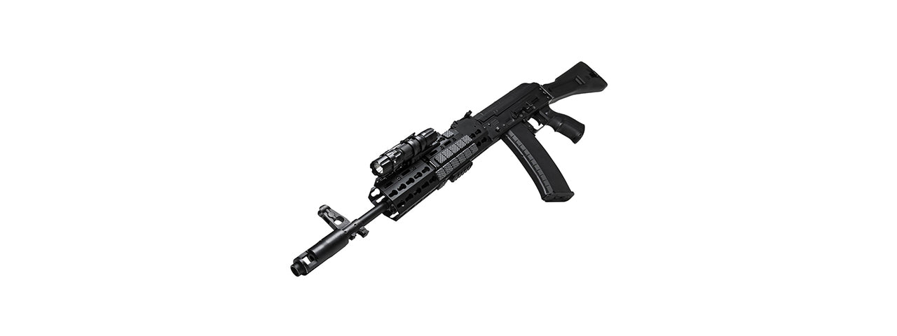 NCSTAR AK KEYMOD ALUMINUM HANDGUARD - EXTENDED LENGTH - BLACK