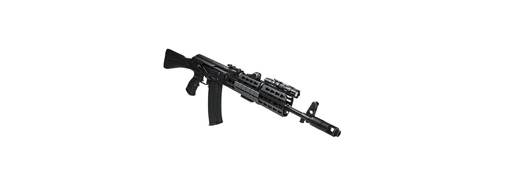 NCSTAR AK KEYMOD ALUMINUM HANDGUARD - EXTENDED LENGTH - BLACK