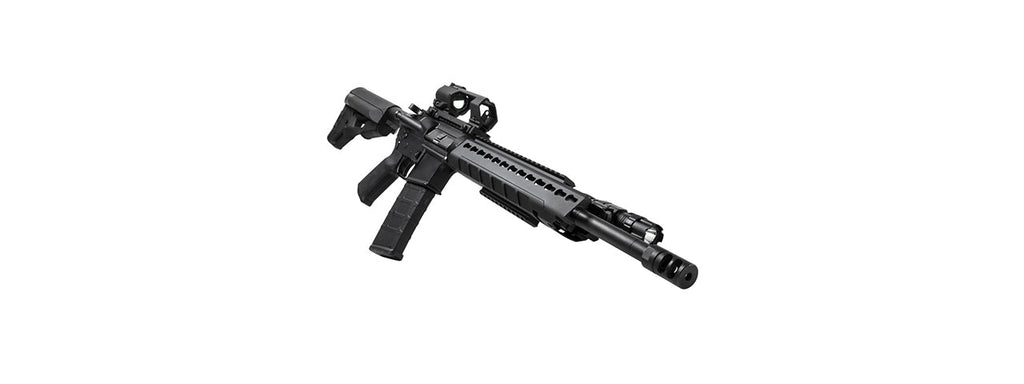 NCSTAR AR15 TRIANGLE KEYMOD HANGUARD - MID-LENGTH - BLACK