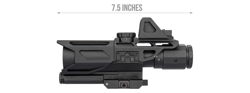 NCSTAR GEN 3 ULTIMATE SIGHTING SYSTEM 3-9X40 SCOPE W/ RED DOT - BLACK