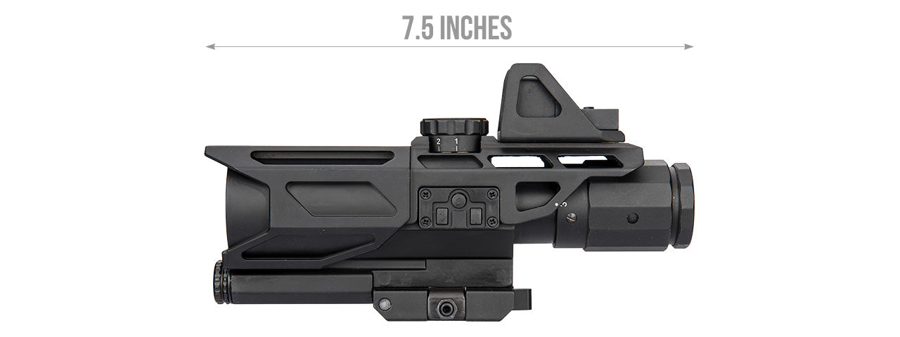 NCSTAR GEN 3 ULTIMATE SIGHTING SYSTEM 3-9X40 SCOPE W/ RED DOT - BLACK
