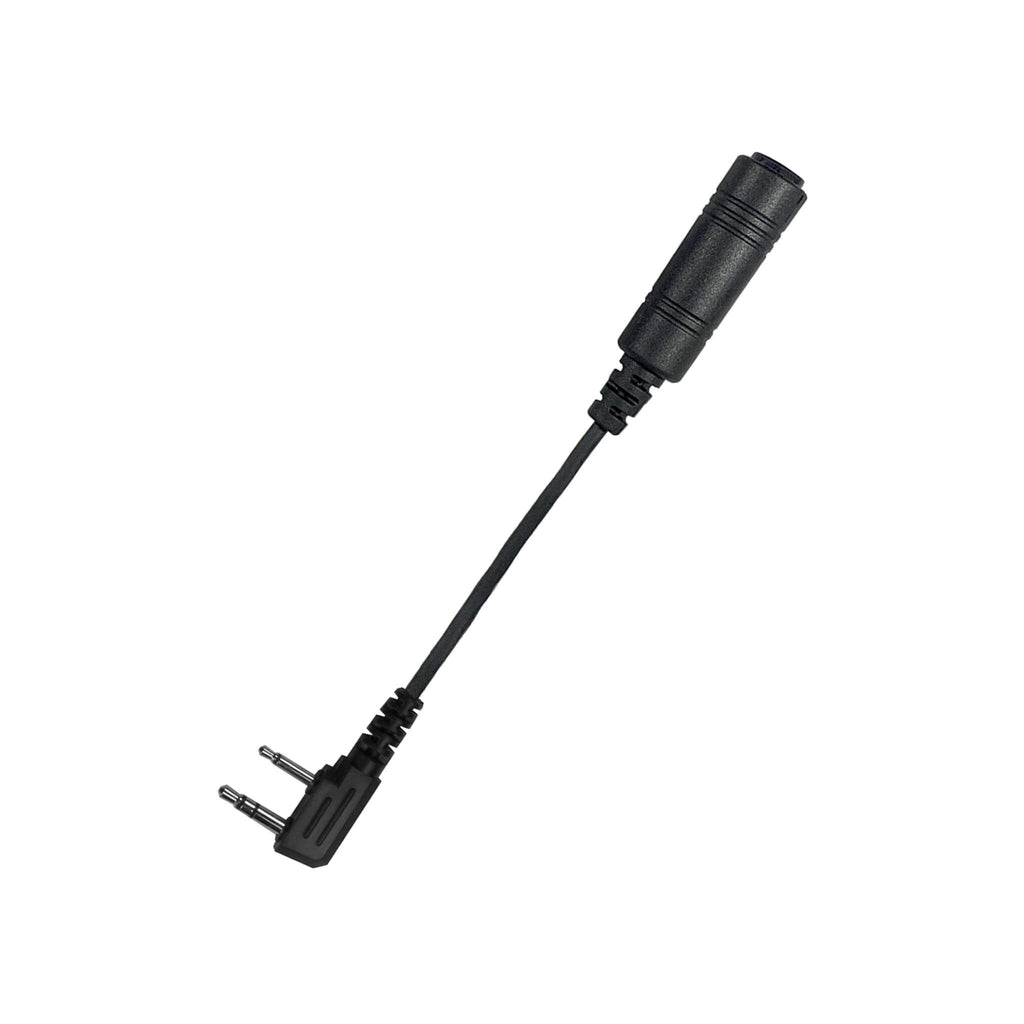 Radio Connector Cable for Tactical Headset: NATO/Military Wiring, OTTO, Helicopter - All Kenwood TK & NEXEDGE (NX) 2-Pin, Baofeng, BTECH, Rugged Radios, Diga-Talk, TYT, AnyTone, Alinco, Relm/BK Radio, Quansheng, Wouxon, Retevis