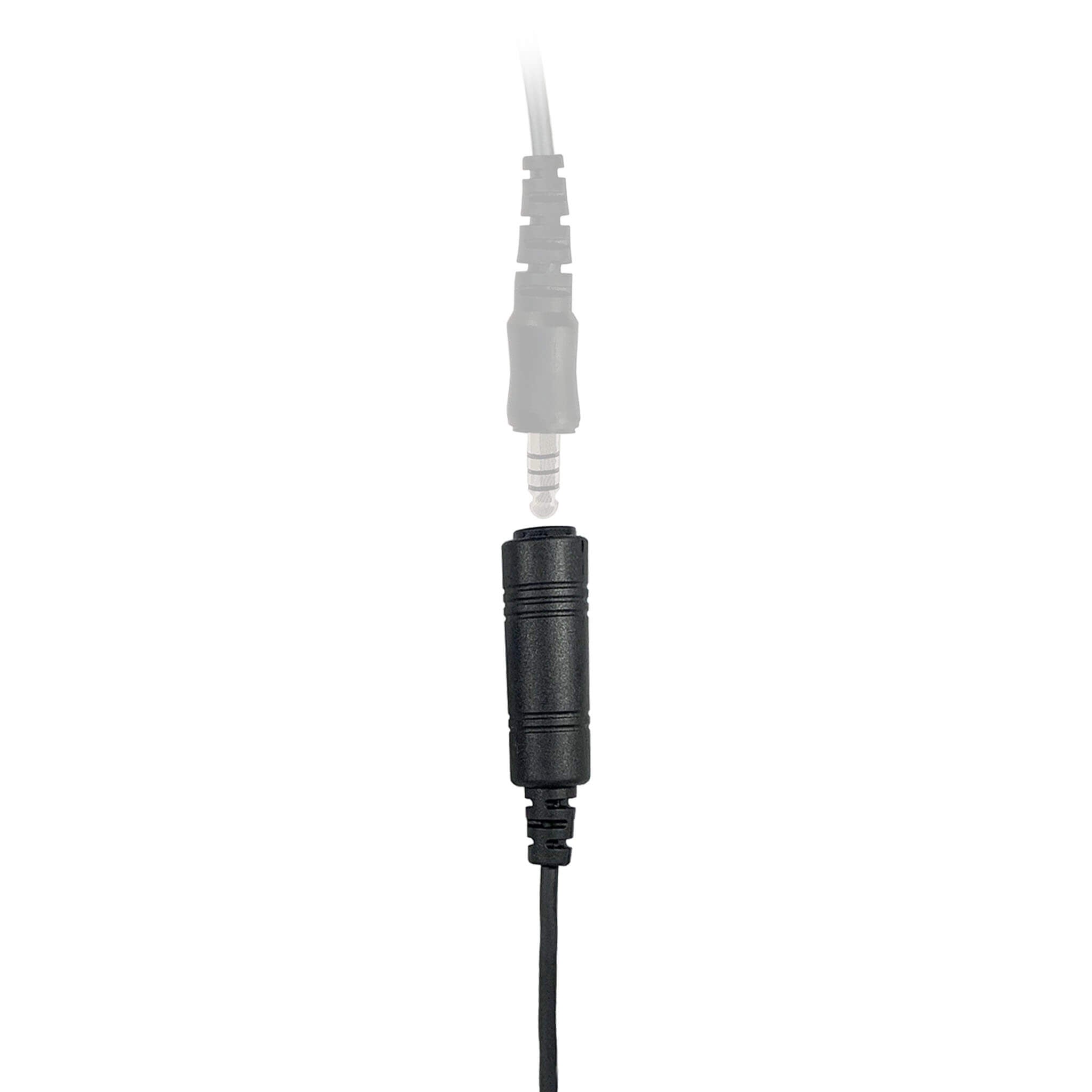 Radio Connector Cable for Tactical Headset: NATO/Military Wiring, OTTO, Helicopter - All Kenwood TK & NEXEDGE (NX) 2-Pin, Baofeng, BTECH, Rugged Radios, Diga-Talk, TYT, AnyTone, Alinco, Relm/BK Radio, Quansheng, Wouxon, Retevis