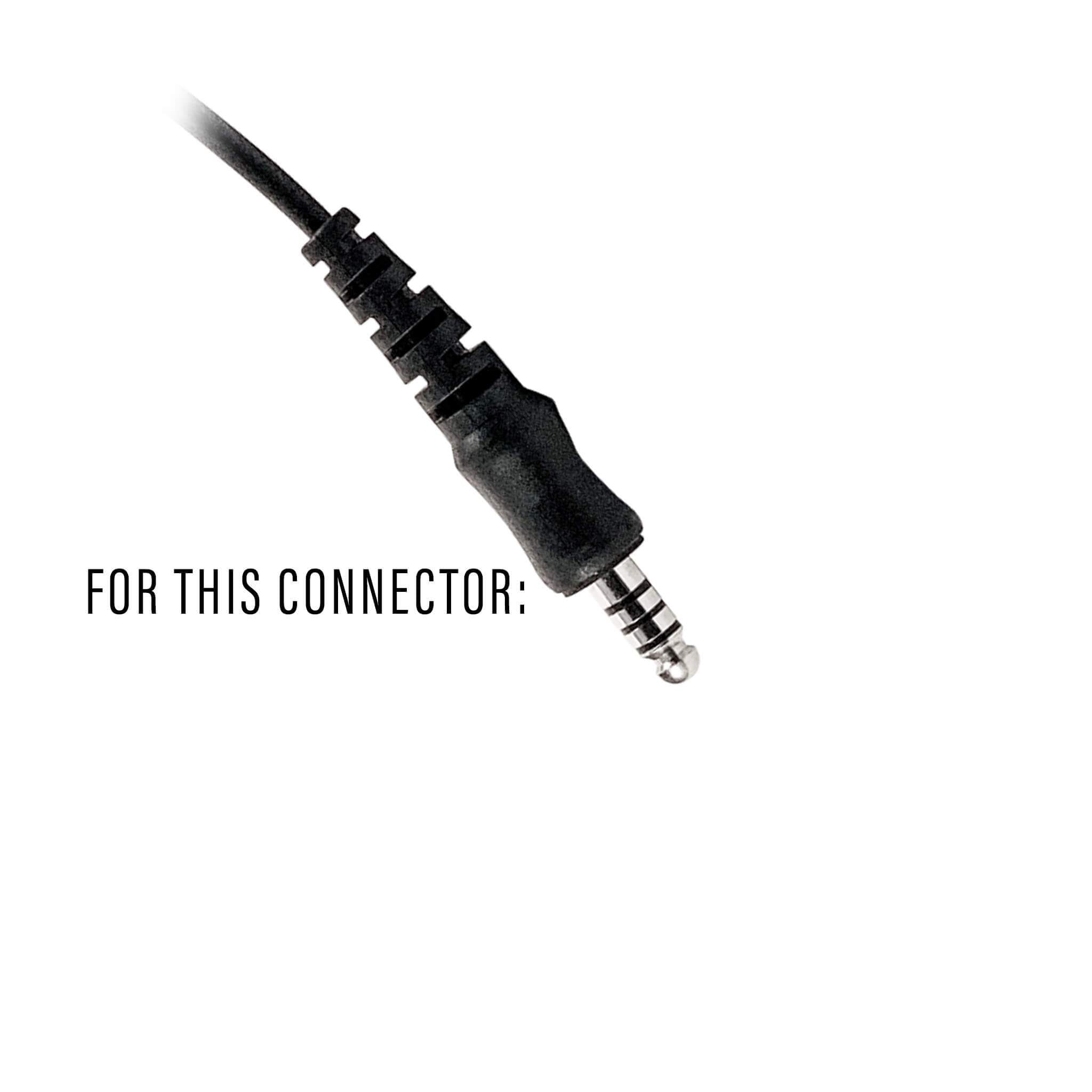 Tactical Radio Adapter/PTT for Headset w/ Quick Disconnect(Hirose): NATO/Military Wiring, Gentex, Ops-Core, OTTO, 3M Peltor ComTac, XPI, Helicopter, & More - Harris/Tait TP3000/7110/7100/8000/9000 Series