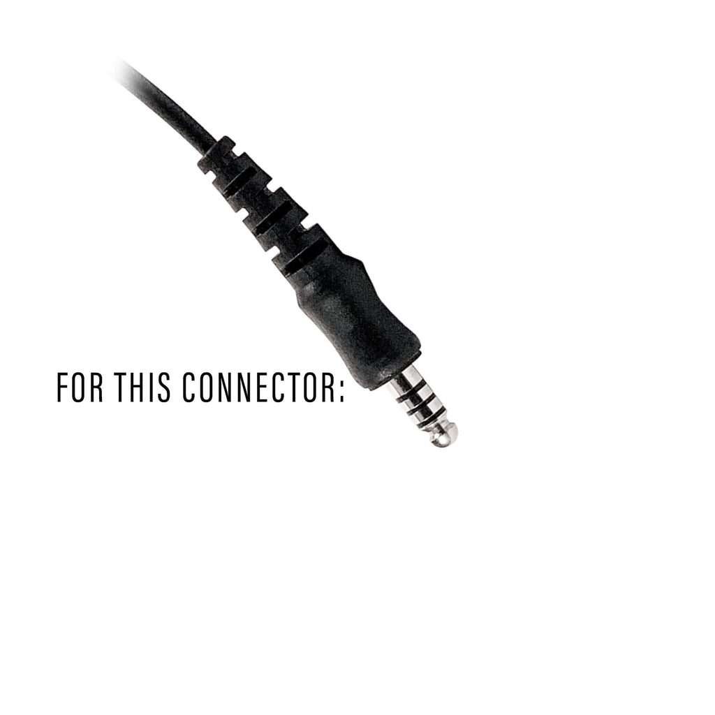 Tactical Radio Adapter/PTT for Headset w/ Quick Disconnect(Hirose): US/Civilian/"Peltor" Wiring, Select ComTac III, XPI Models & Select Helicopter Headsets - Harris/Tait TP3000/7110/7100/8000/9000 Series