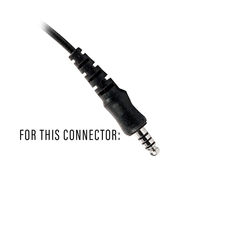 Tactical Radio Amplified Connector Cable & Push To Talk Adapter for Headset: NATO/Military Wiring, Gentex, Ops-Core, OTTO, TEA, David Clark, MSA, Military Helicopter - Motorola: XTS Series, HT/JT1000, MT/MTS2000, MTX838/900/8000/9000, PR1500 & More