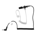 2.5mm Listen Only Made in the USA OTTO Radio Earpiece Clear Tube & Clear Transducer - EF Johnson, Harris, M/A Com, Otto, Tait - Connects To Speaker Mic