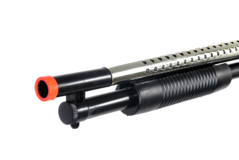 CYMA P788S Pump Action Airsoft Spring Shotgun (Color: Chrome)
